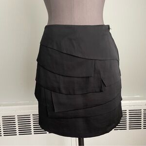 black tiered Mini skirt size 4